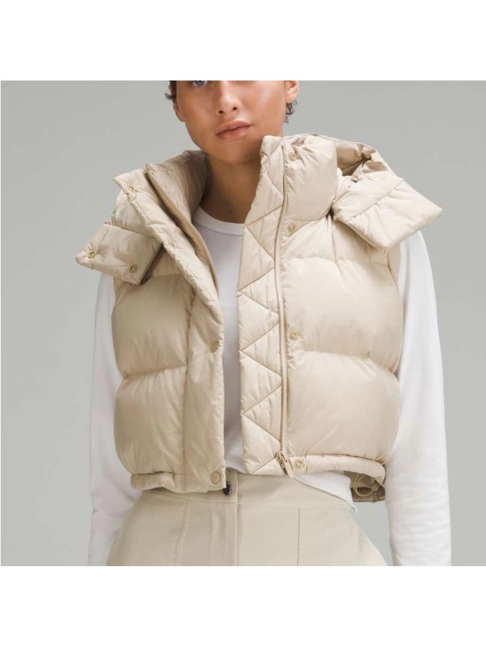 Lululemon super cropped wunder puff vest